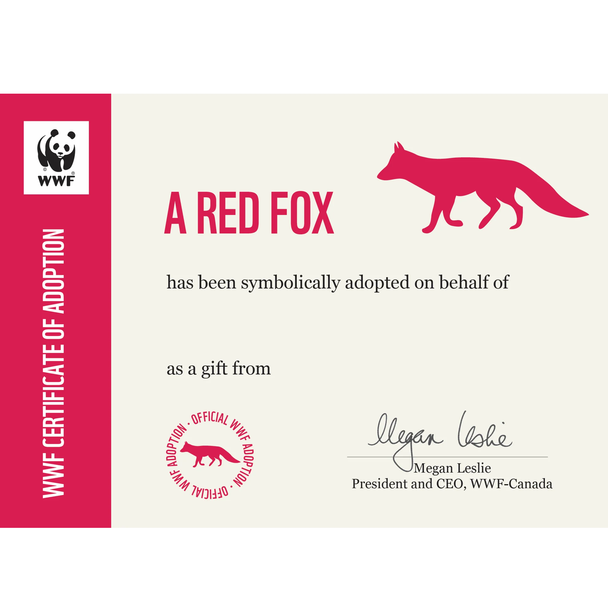 Red fox adoption card - Image 3