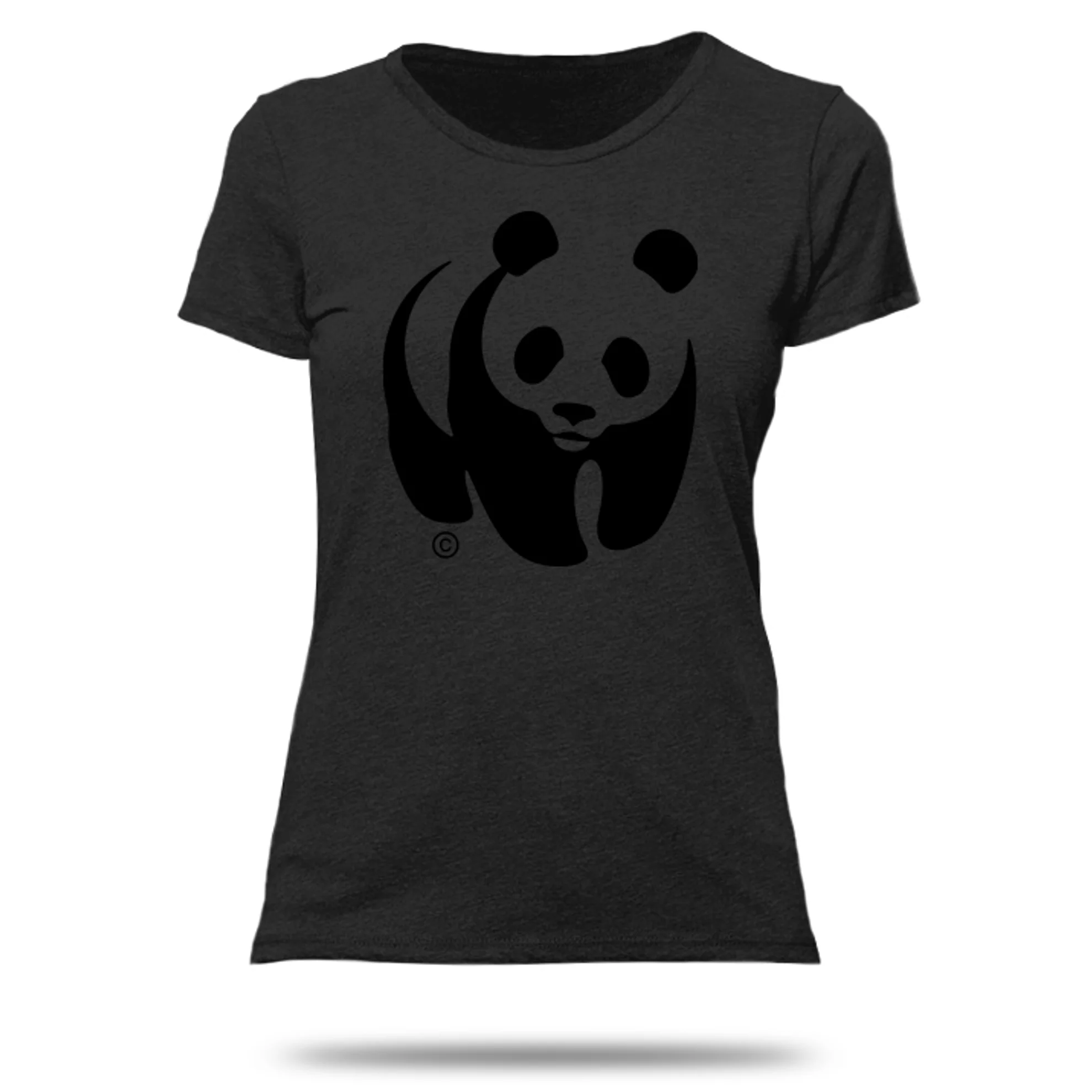 T-shirt coupe féminine, noir